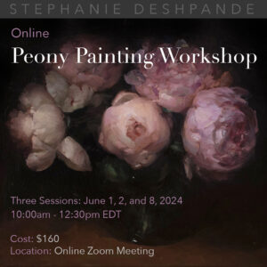 Recorded Sessions: 3-Day Peony Painting Workshop (Online)