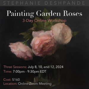 Recorded Sessions: Painting Garden Roses: 3-Day Workshop (Online)