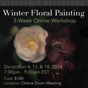 Winter Floral Painting Workshop (Online)