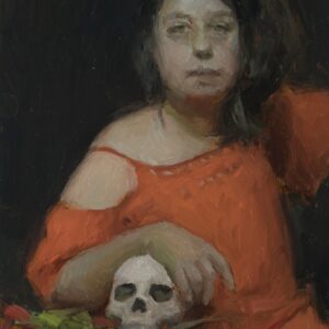 Woman with Skull